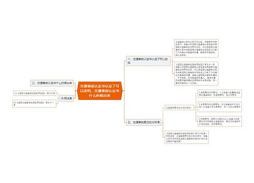 交通事故认定书认定了可以改吗，交通事故认定书什么时候出来