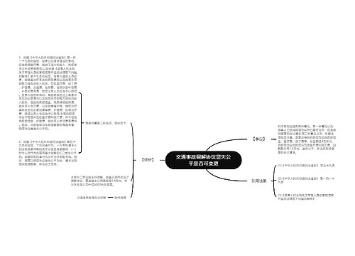 交通事故调解协议显失公平是否可变更