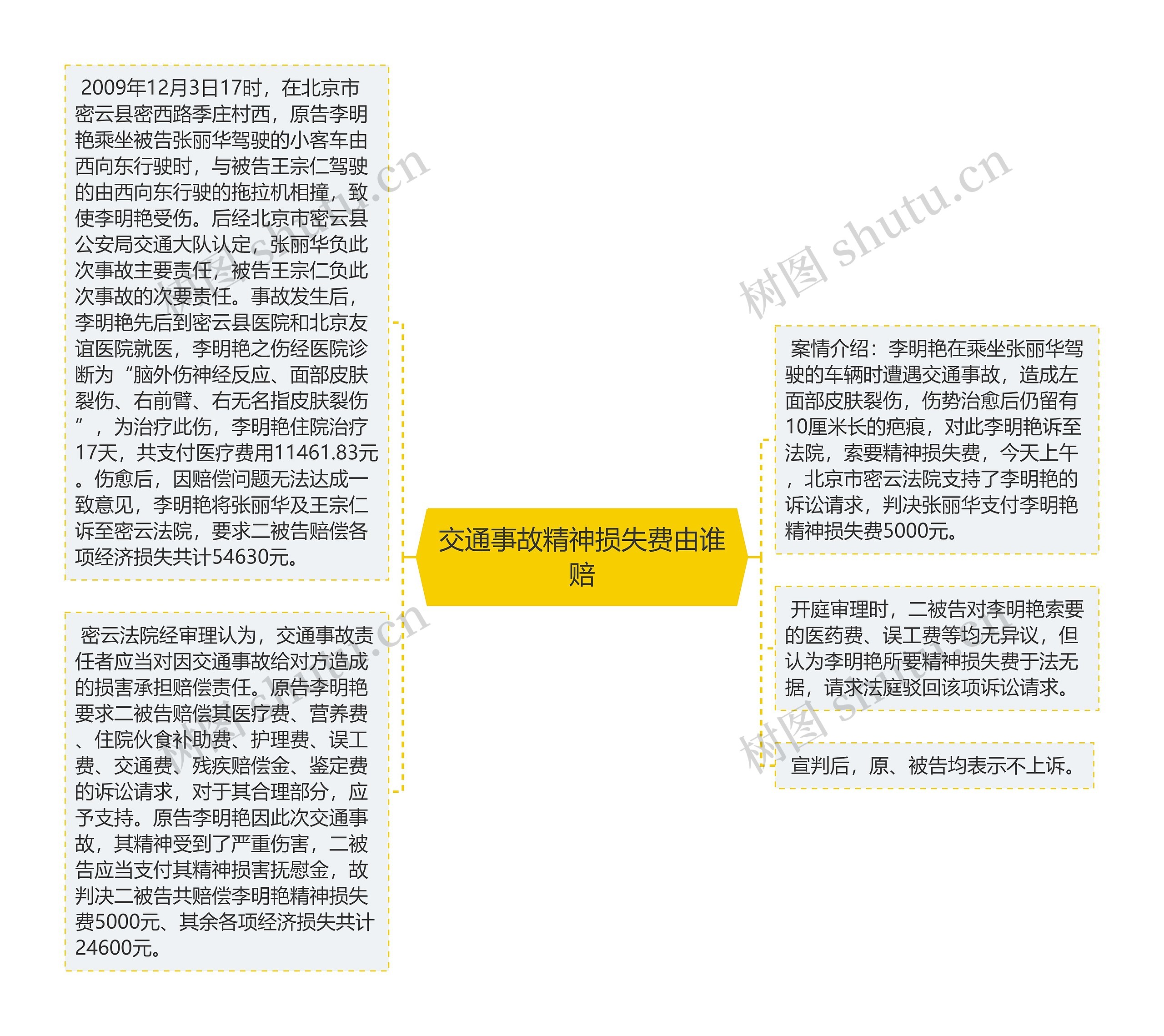 交通事故精神损失费由谁赔思维导图