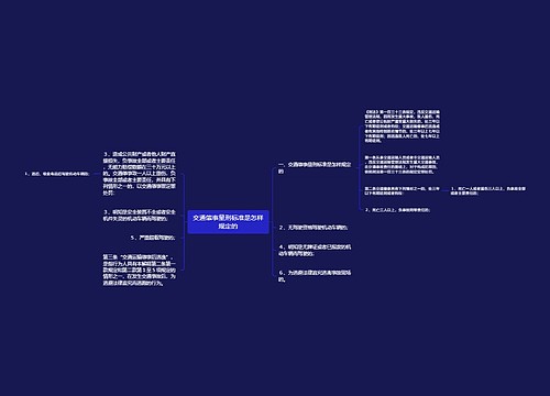 交通肇事量刑标准是怎样规定的