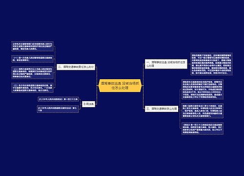 酒驾事故逃逸 没被当场抓住怎么处理