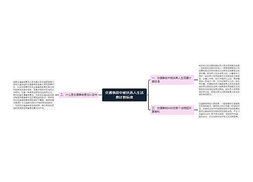 交通事故中被扶养人生活费计算标准