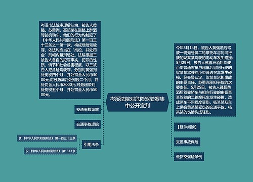 岑溪法院对危险驾驶案集中公开宣判