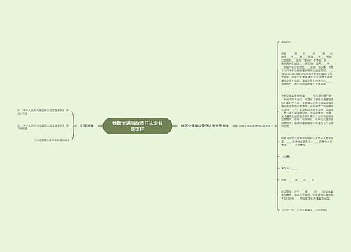 铁路交通事故责任认定书是怎样