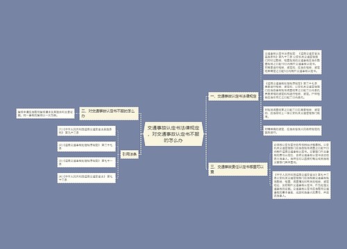 交通事故认定书法律规定，对交通事故认定书不服的怎么办