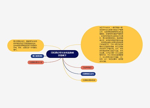 司机酒后驾车连续逃逸被民警截下