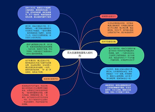 重大交通事故肇事人被判刑