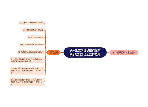 从一则案例探析因交通事故引起的工伤之法律适用