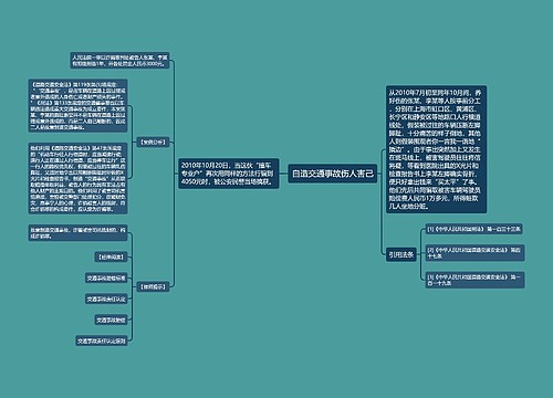 自造交通事故伤人害己