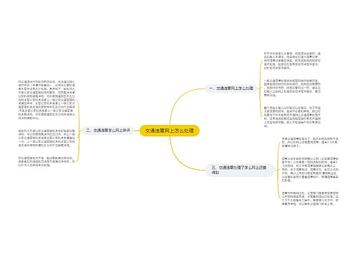 交通违章网上怎么处理