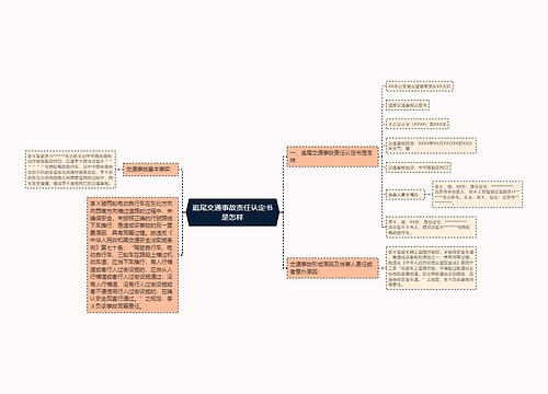 追尾交通事故责任认定书是怎样