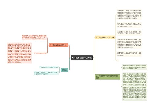 出车祸要检查什么时候