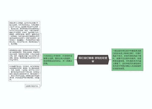 等红绿灯睡着 酒驾的哥受审