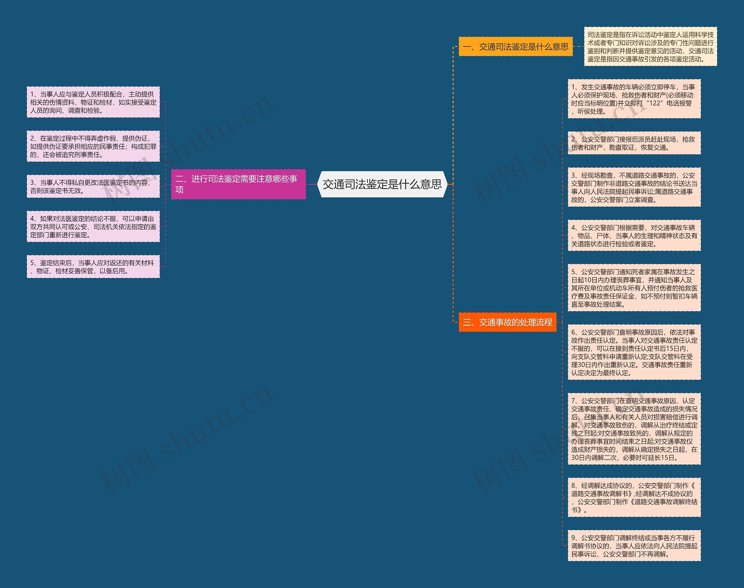 交通司法鉴定是什么意思思维导图