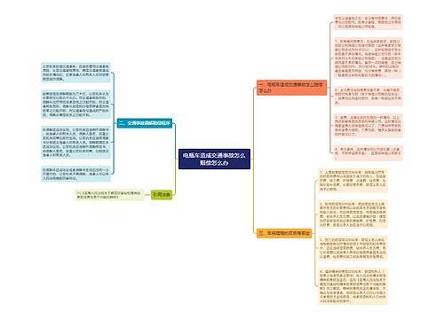 电瓶车造成交通事故怎么赔偿怎么办