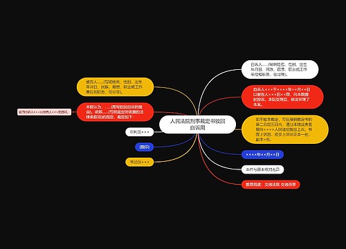 人民法院刑事裁定书驳回自诉用