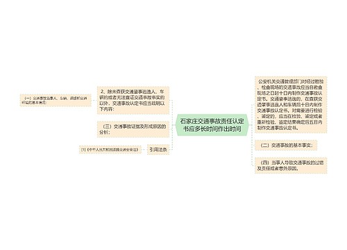 石家庄交通事故责任认定书应多长时间作出时间