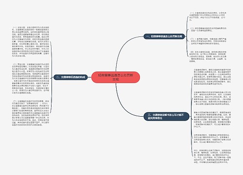 轻微肇事逃逸怎么处罚新交规