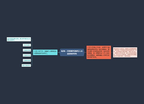 临海一民警醉驾撞死人后逃逸被刑拘