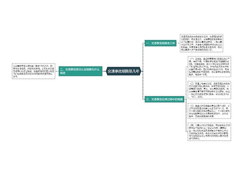 交通事故期限是几年