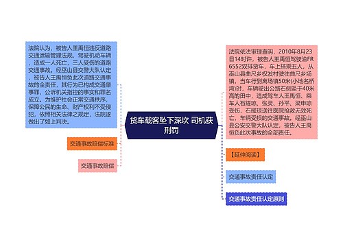 货车载客坠下深坎 司机获刑罚