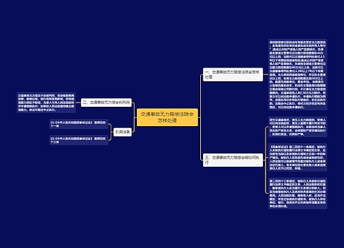 交通事故无力赔偿法院会怎样处理