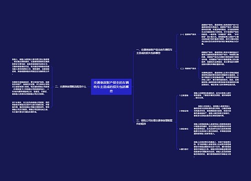 交通事故财产保全的车辆给车主造成的损失包括哪些