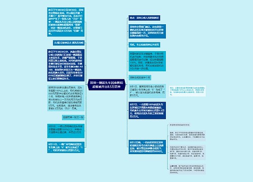 深圳一辆泥头车因套牌和超载被开出8.5万罚单