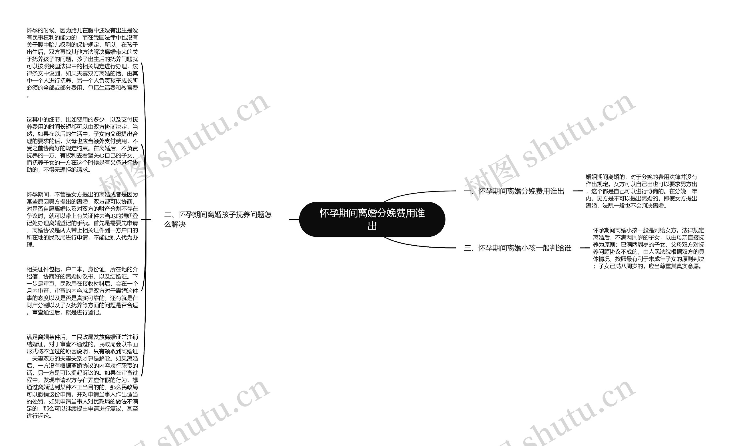 怀孕期间离婚分娩费用谁出