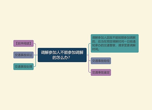 调解参加人不能参加调解的怎么办？