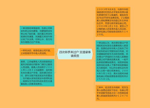四次转手未过户 交通肇事谁担责