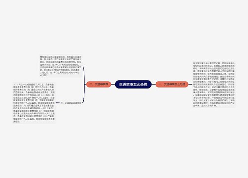 交通肇事怎么处理