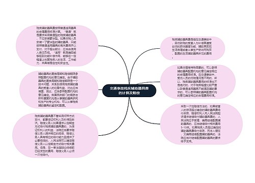 交通事故残疾辅助器具费的计算及赔偿