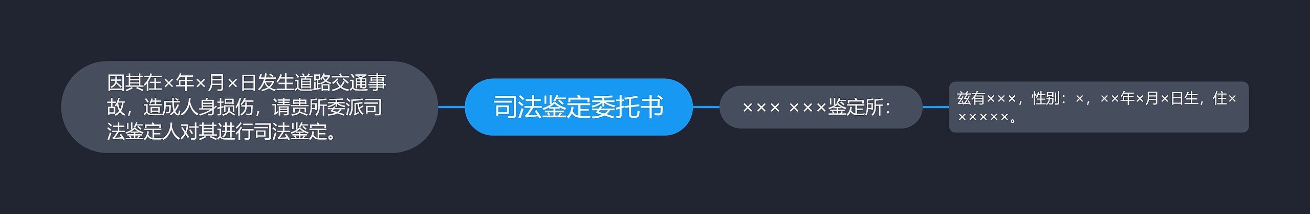 司法鉴定委托书思维导图
