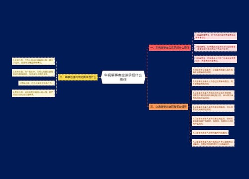 车祸肇事者应该承担什么责任