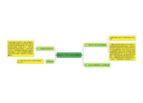 闯红灯了多久会收到通知