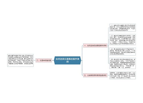 如何选择交通事故案件律师