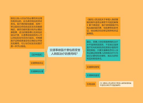 交通事故医疗费包括受害人转院治疗的费用吗？