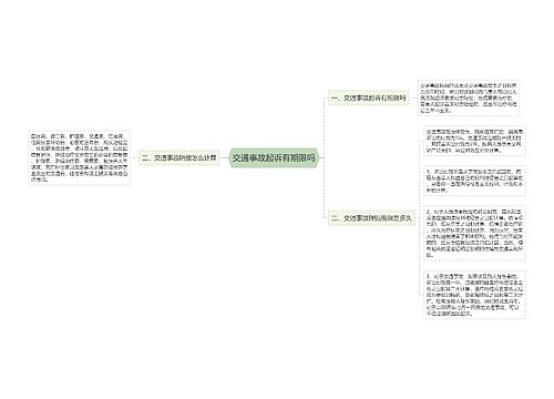 交通事故起诉有期限吗