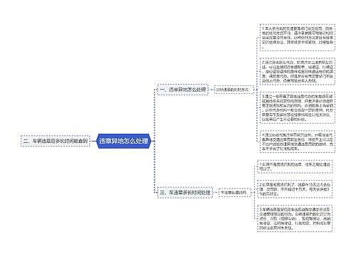 违章异地怎么处理