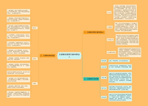 交通事故索赔对象有哪些人