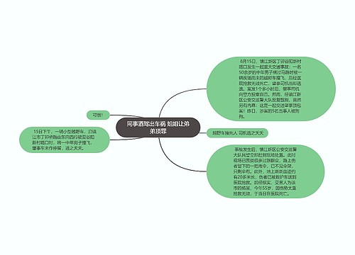 同事酒驾出车祸 姐姐让弟弟顶罪