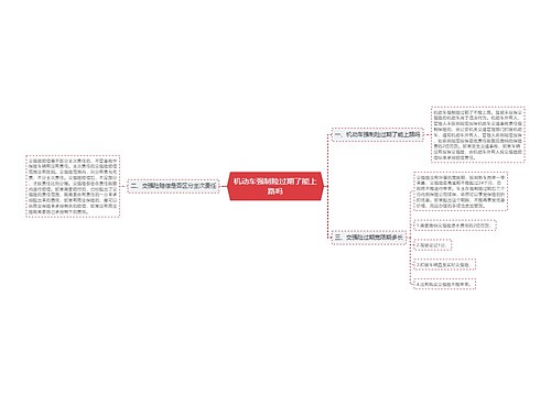 机动车强制险过期了能上路吗