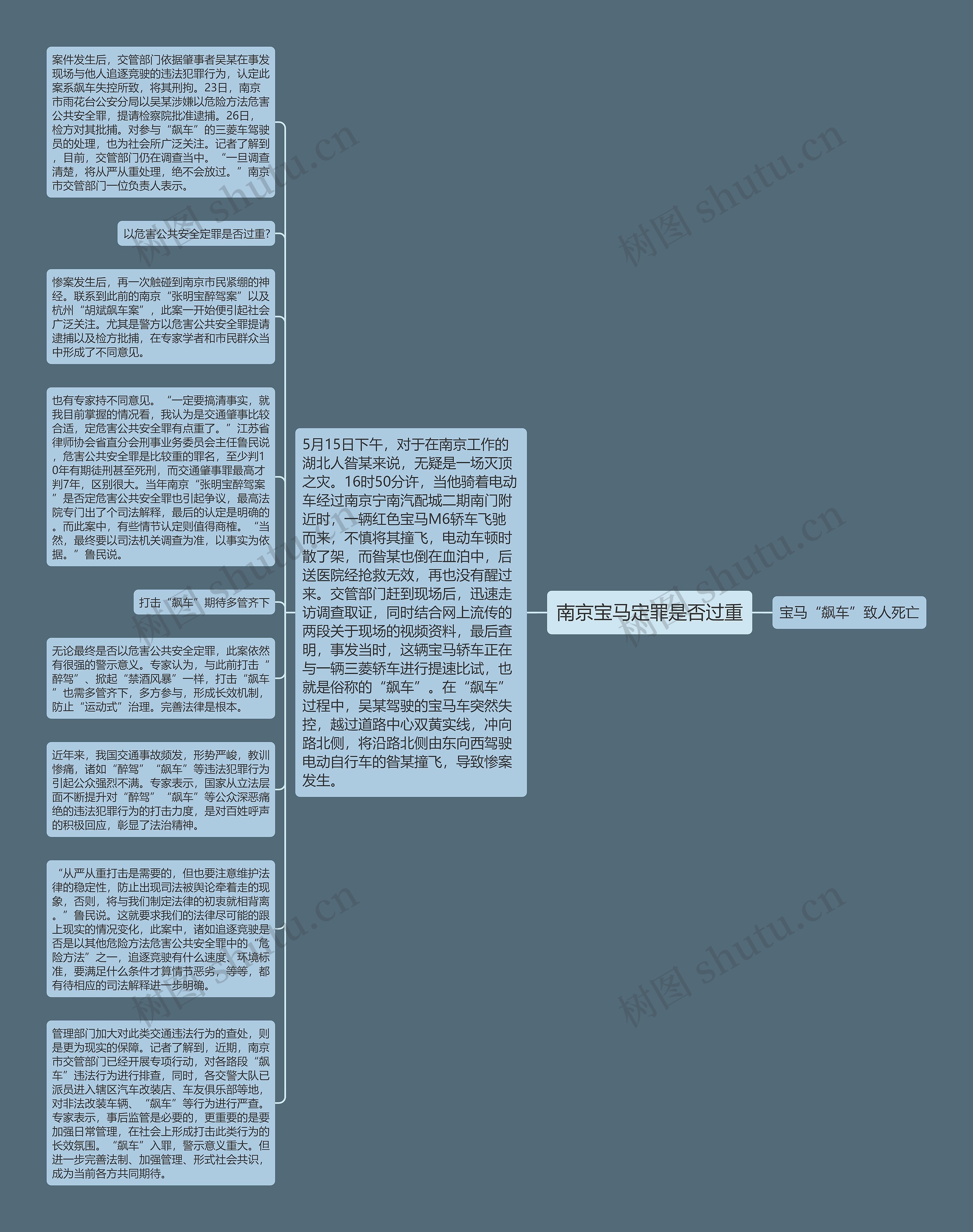 南京宝马定罪是否过重思维导图高清图 南京宝马定罪是否过重思维导图