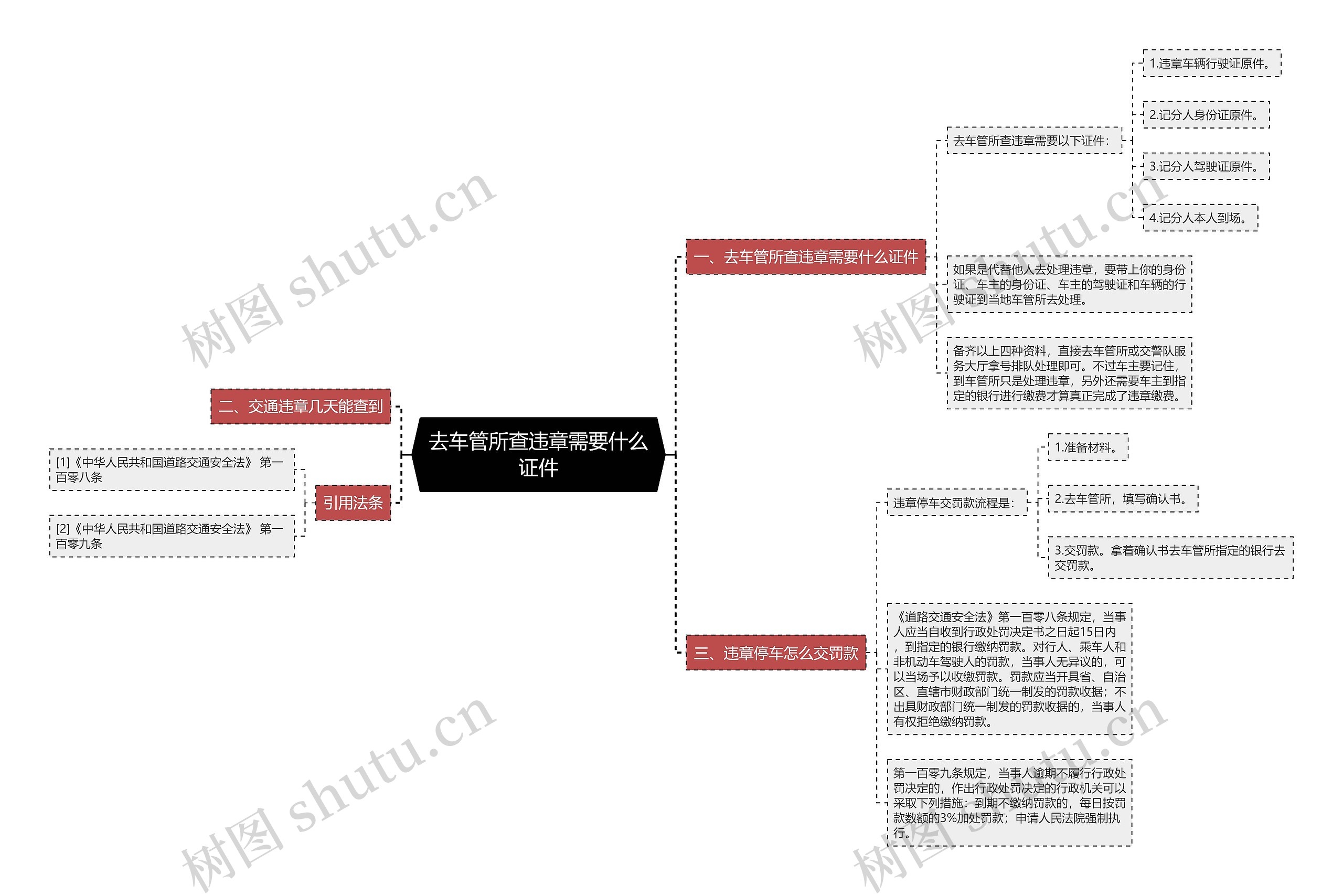 去车管所查违章需要什么证件