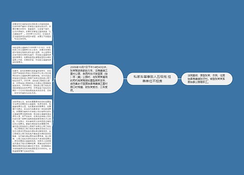 私家车肇事致人五级残 挂靠单位不担责