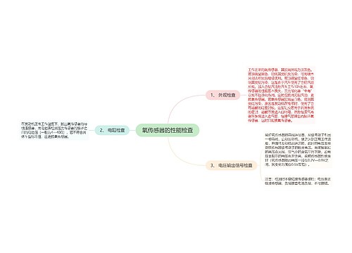 氧传感器的性能检查