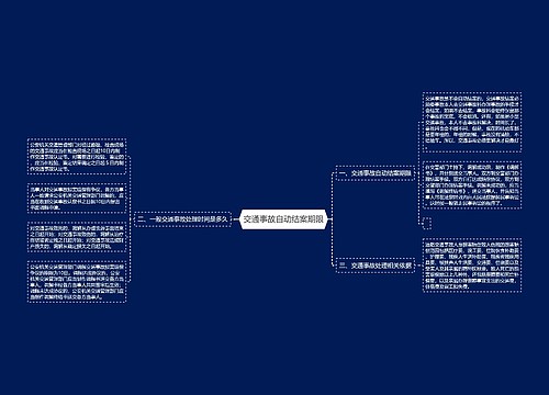 交通事故自动结案期限