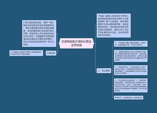 交通事故医疗费的计算及法律依据