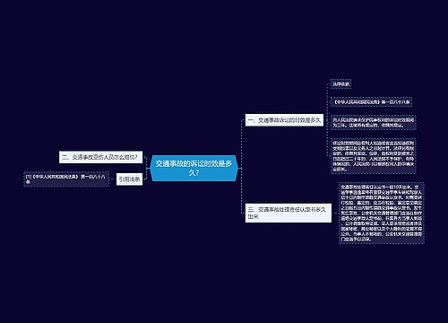 交通事故的诉讼时效是多久?